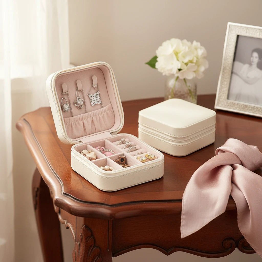 Boite à bijoux Portable - Compacte & Elégante - NananouilleStudioNananouilleStudioNananouilleStudio